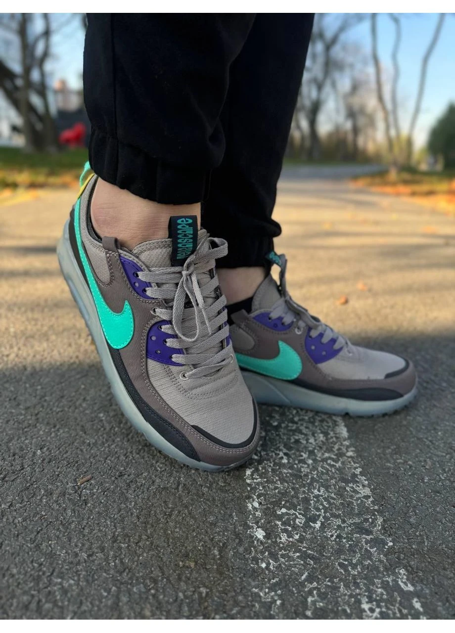 КРОССОВКИ ЖЕНСКИЕ NIKE AIR MAX 90 TERRASCAPE BEIGE BLACK MINT НАЙК АИР МАКС 90 ЧЕРНЫЕ No Brand чёрные демисезоны (390651200)