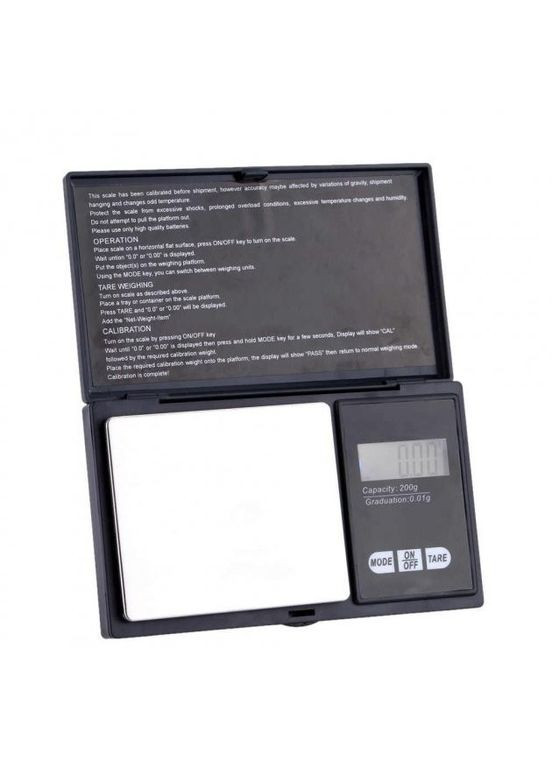Ваги електронні Digital Scale Professional-mini CS-200 кишенькові на 200 г (0.01 г) No Brand (278769750)