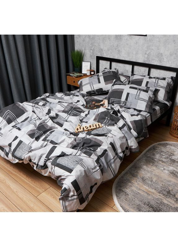 Комплект постільної білизни Бязь Gold Люкс «» Двоспальний 175х210 наволочки 2х70х70 (MS-820006517) Moon&Star Modern Vision (356113631)