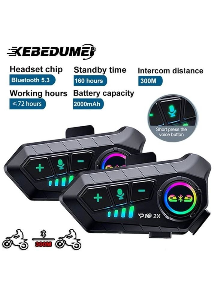 Мото гарнітура Bluetooth Гарнітура під шолом Motorcycle Мотоцикл Скутер Мотоциклетна гарнітура на два шоломи No Brand (316455925)