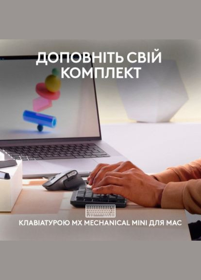 Миша Logitech mx master 3s for mac performance wireless space gr (275092590)