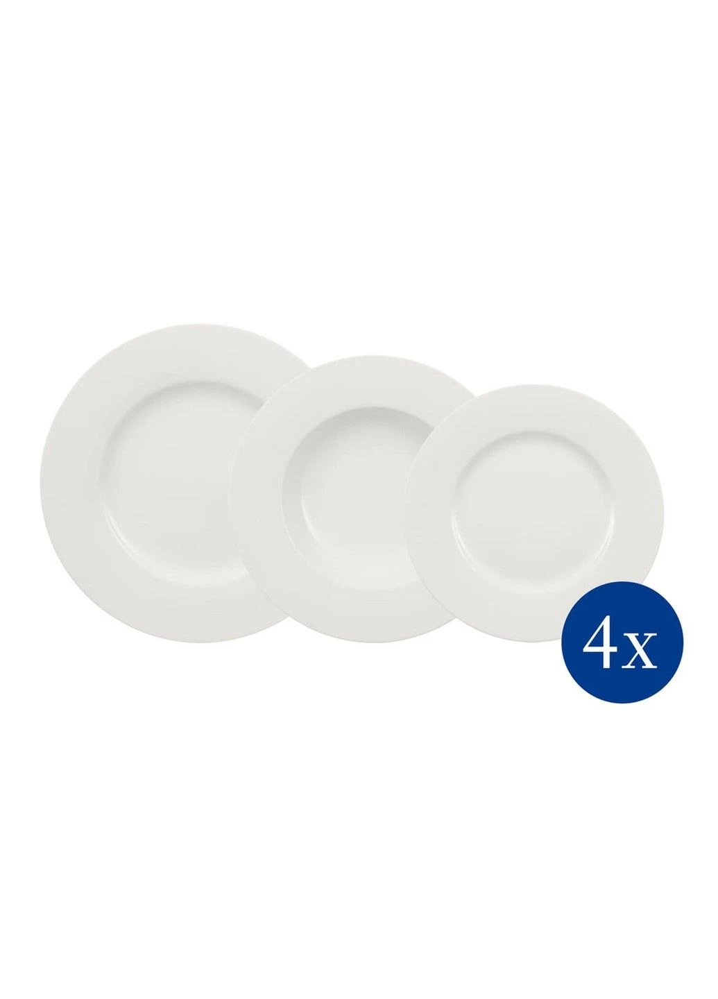 Столовый сервиз Wonderful World White 12 предметов 4 персоны Villeroy & Boch (342103493)