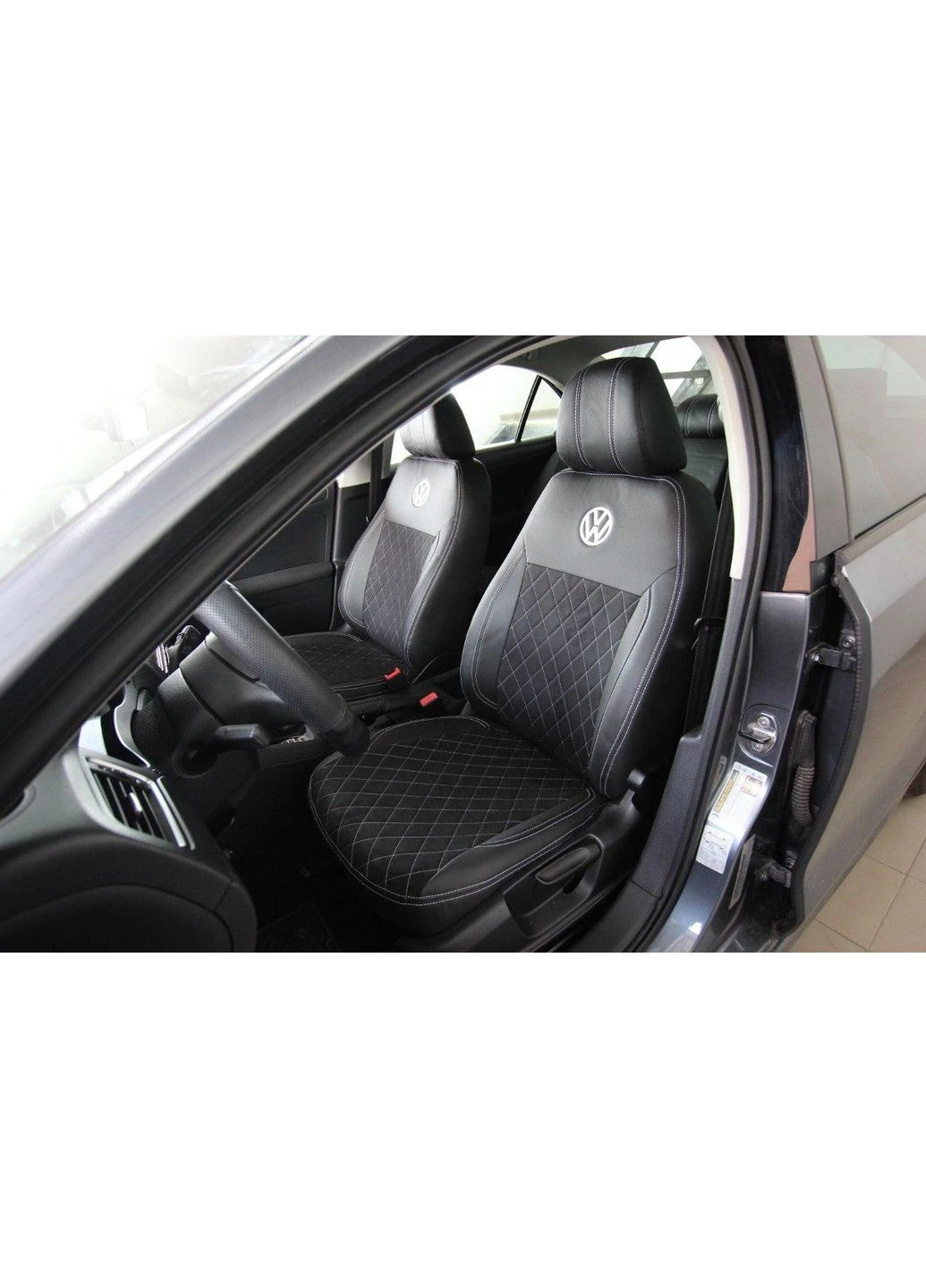 Авточехлы Volkswagen Golf 7 HTB 2013-2021 Чехлы в салон (Экокожа + Замша) EMC-ELEGANT EMC ELEGANT (398179430)