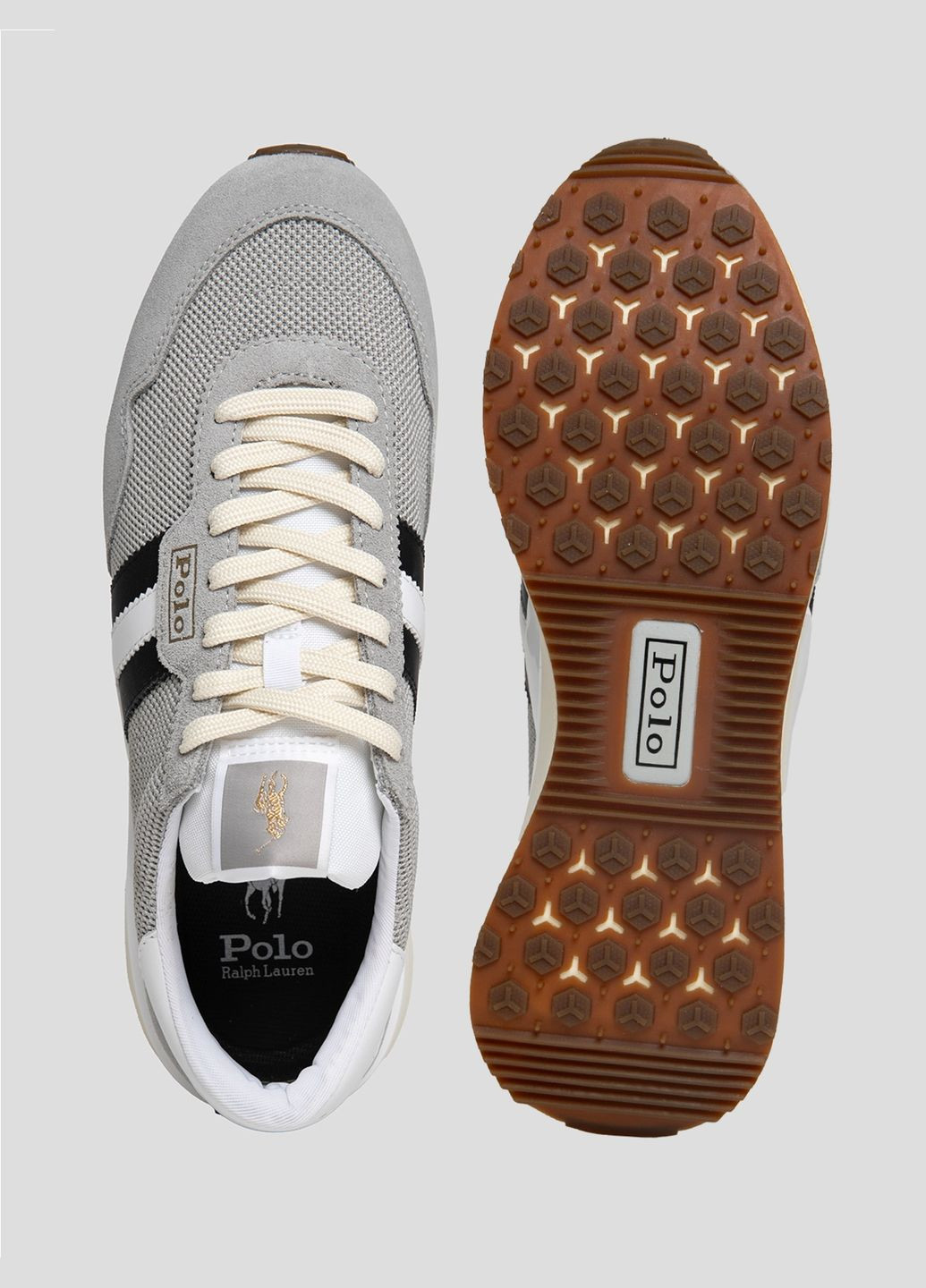 Серые демисезонные кроссовки Ralph Lauren
