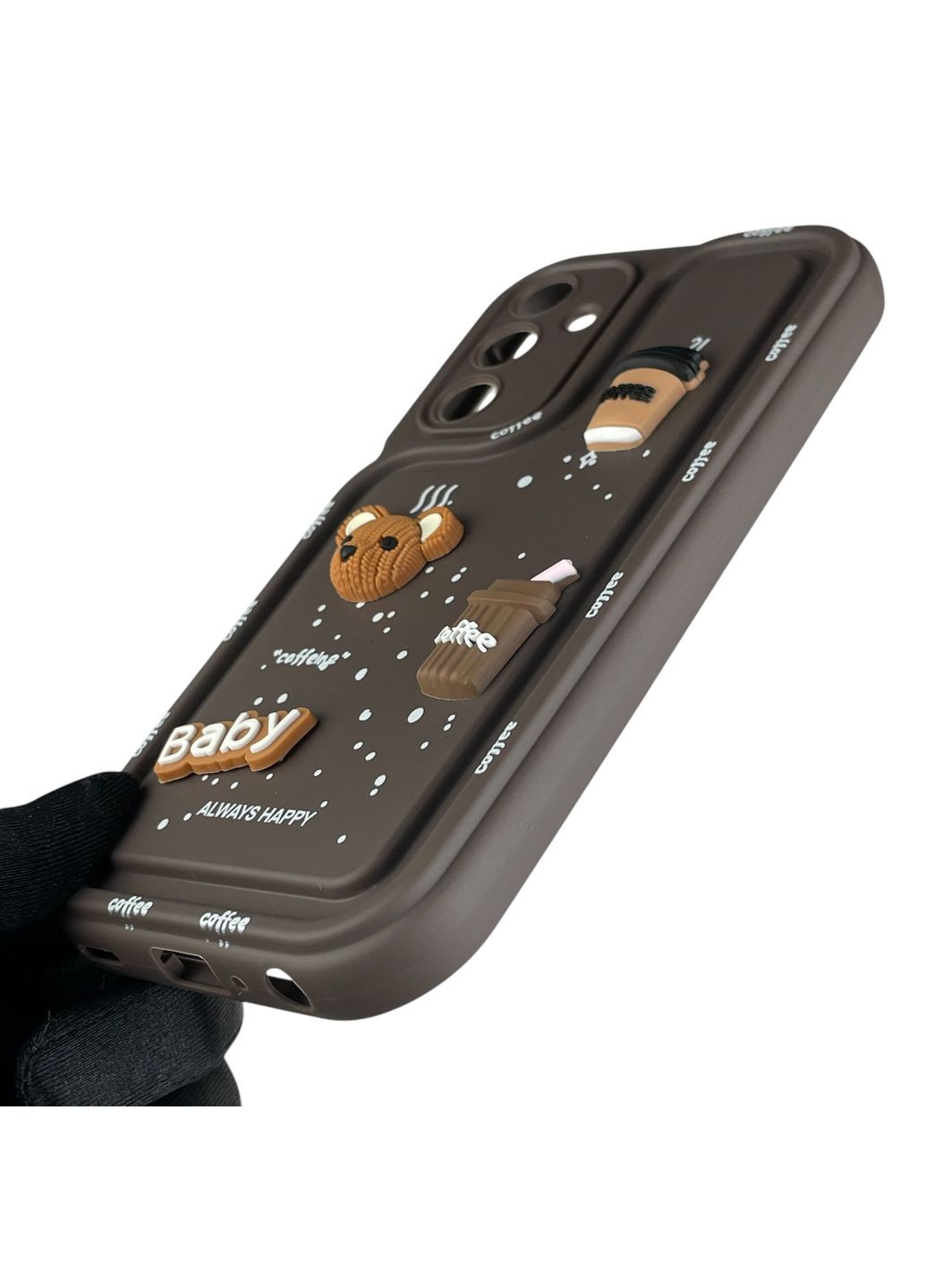 Чехол для Galaxy A25 5G (SM-A256B) с 3д рисунком детский женский объёмный на самсунг A25 5г коричневый Samsung (366232824)