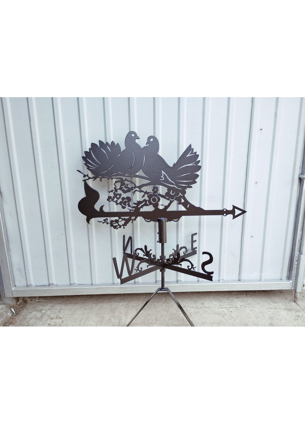 Флюгер на дом Голуби, флюгер на крышу из металла 3 мм. No Brand (368896713)