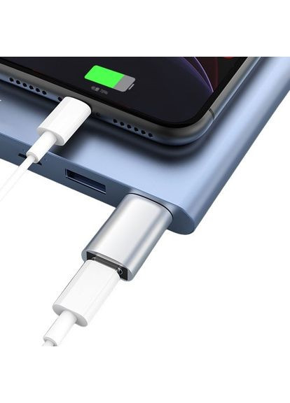Адаптер Переходник Type-C-мама на USB Gray (45830595) GT (317297160)