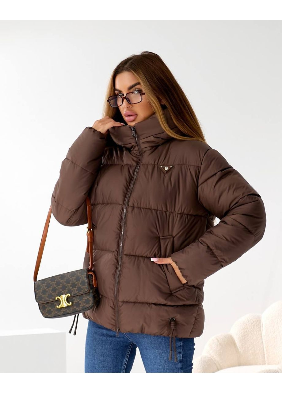 Темно-коричнева зимня куртка Україна UMButik