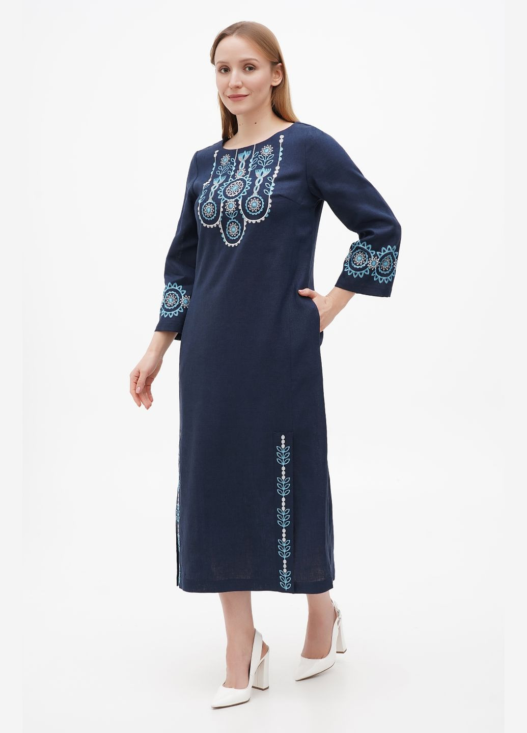 Синя сукня яра, р., код 0307/48/999 ГАЛЕРЕЯ ЛЬОНУ