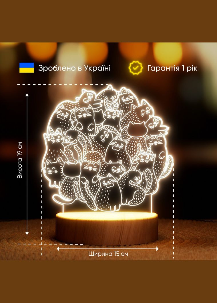 Светильник-ночник от USB "Котокруг" Lampic (308250616)