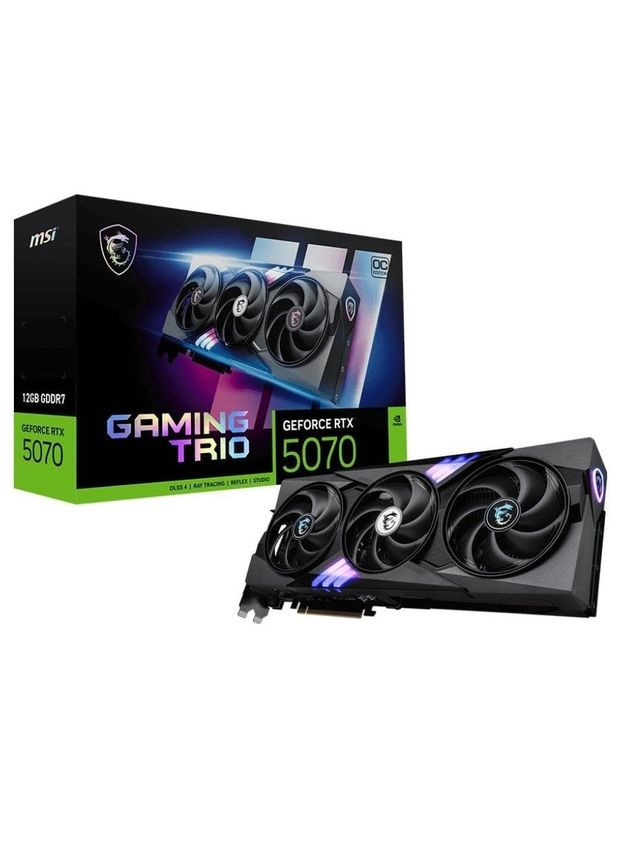 Відеокарта GF RTX 5070 12GB GDDR7 Gaming Trio OC (GeForce RTX 5070 12G GAMING TRIO OC) MSI (330030168)