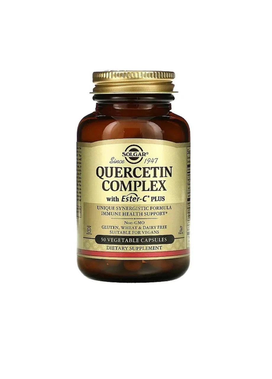 Комплекс кверцетину з Ester-C Plus, Quercetin Complex,, 50 вег.капсул Solgar (329440346)
