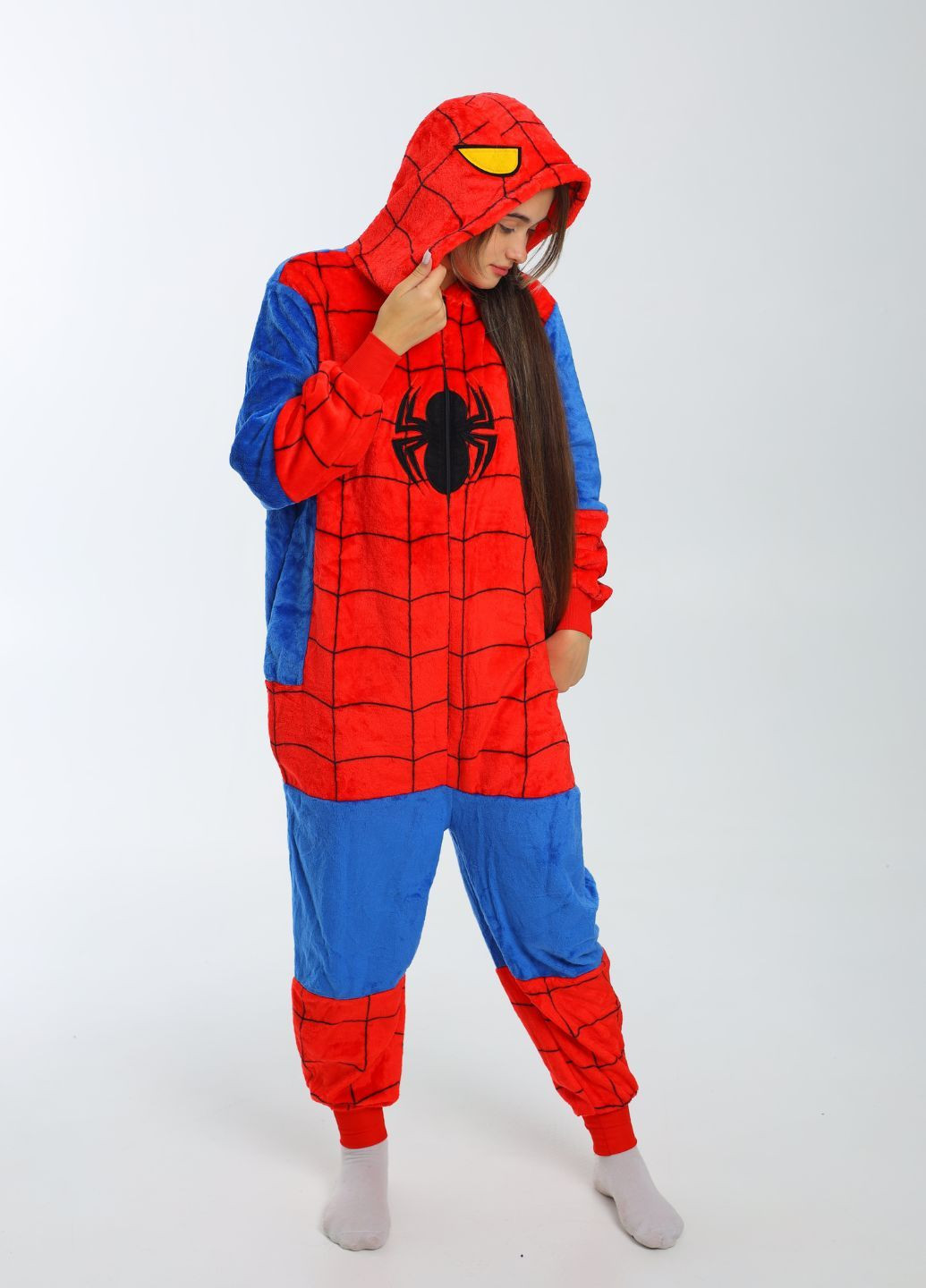 Кигуруми Человек Паук с карманами и молнией для девочек My Kigu (365703322)