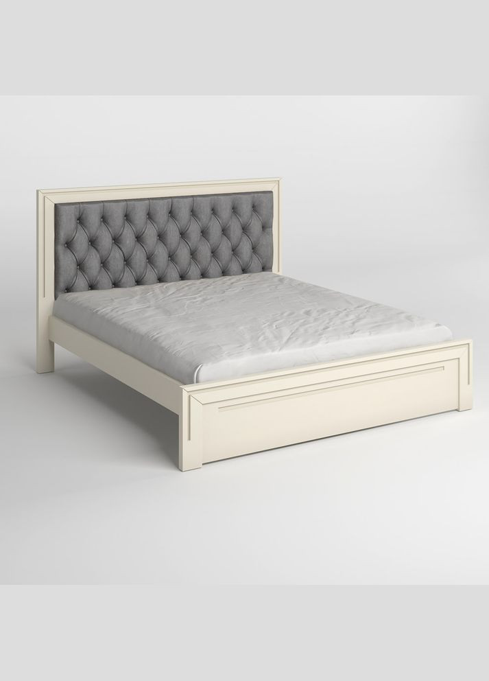 Двуспальная деревянная кровать Торонто Т3 (S0505Y30R)/Аляска 93 (серый) 140х190 см (MBG-7314) Mebigrand (368281497)