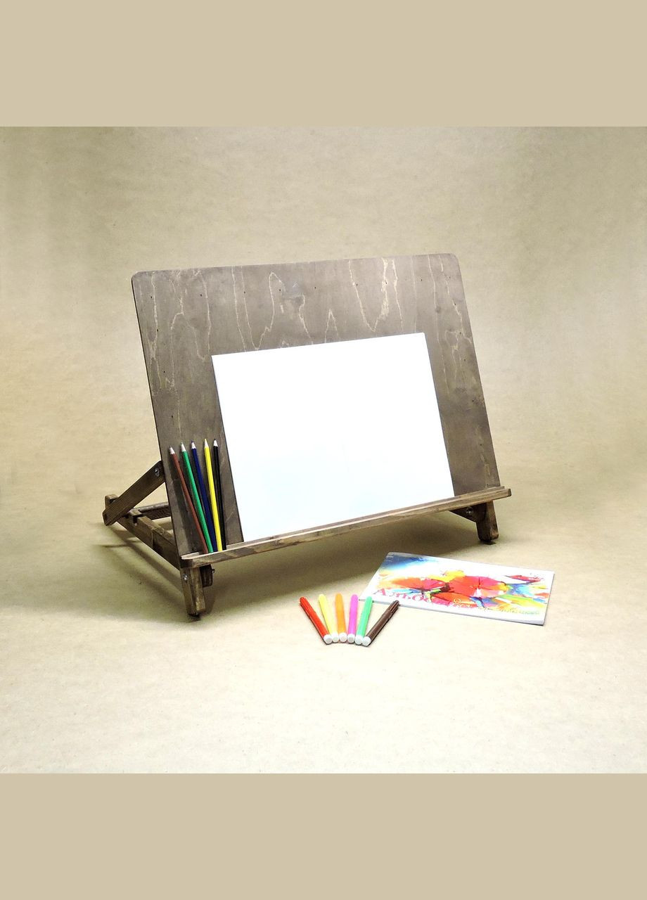 Мольберт з дерева Моне А2 капучино настільний розкладний (МЛБ-000102) No Brand (328910368)