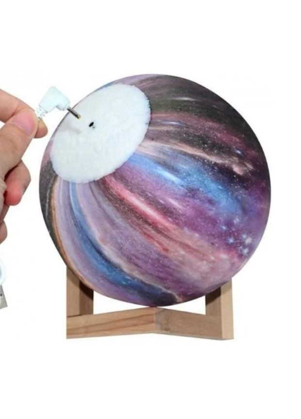 Светильник в виде космоса 3D 16 см | Настольный светильник космос на сенсорном управлении | Детский ночник No Brand (303928698)