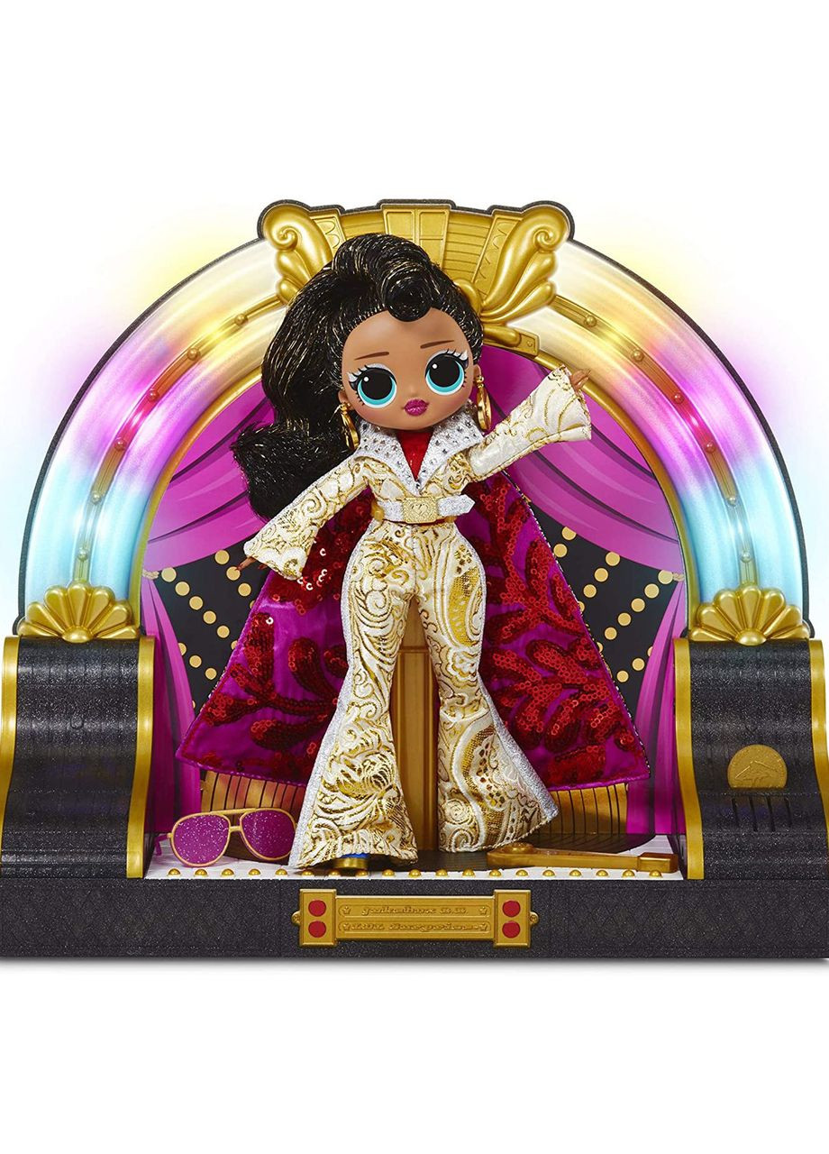 Колекційна лялька ЛОЛ ОМГ серії Ремікс Елвіс Селебріті сцена з підсвічуванням LOL Surprise Jukebox B.B. MGA Entertainment (372012636)