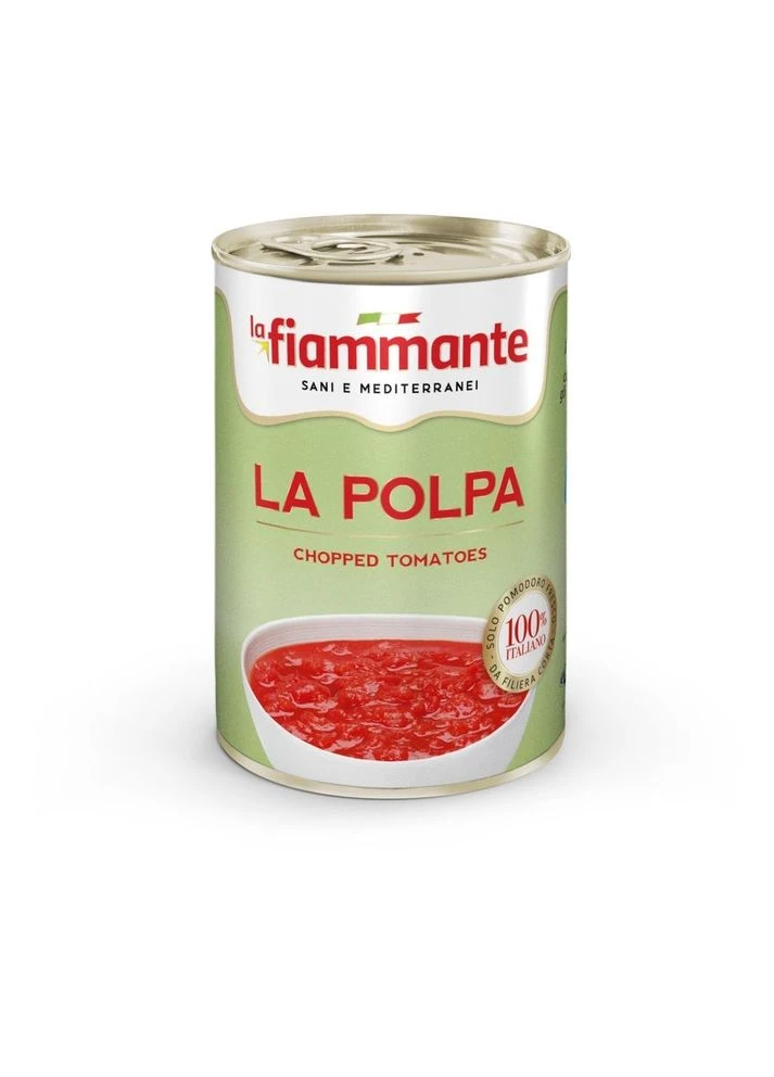 Томаты кусочками очищенные в собственном соку 400г ТМ La Fiammante (388120062)