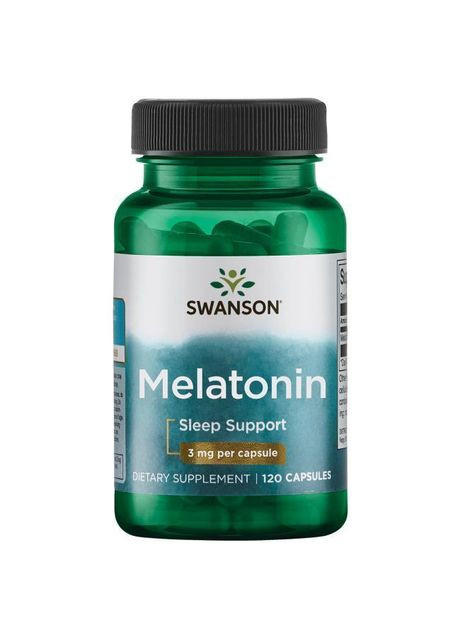 Мелатонин для улучшения сна, Melatonin, 3 мг, 120 капсул Swanson (366733948)