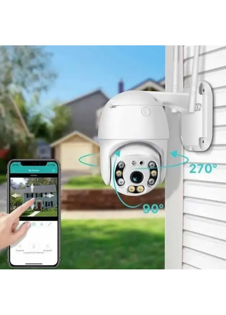 Вулична поворотна IP камера відеоспостереження WiFi N3 6913 - 2mp ICSee - камера зовнішнього спостереження для дому Digital (363832839)