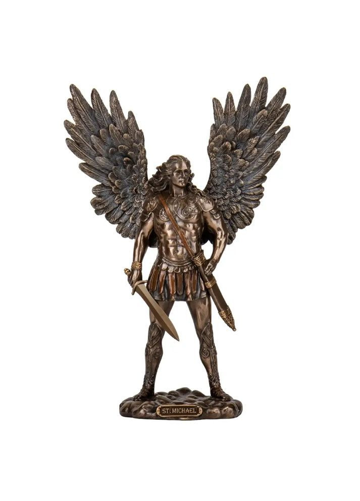 Декоративна статуетка з полістоуну "Архангел Михаїл" (27 см) | Символічний подарунок Handmade 77496A4 (370206497)