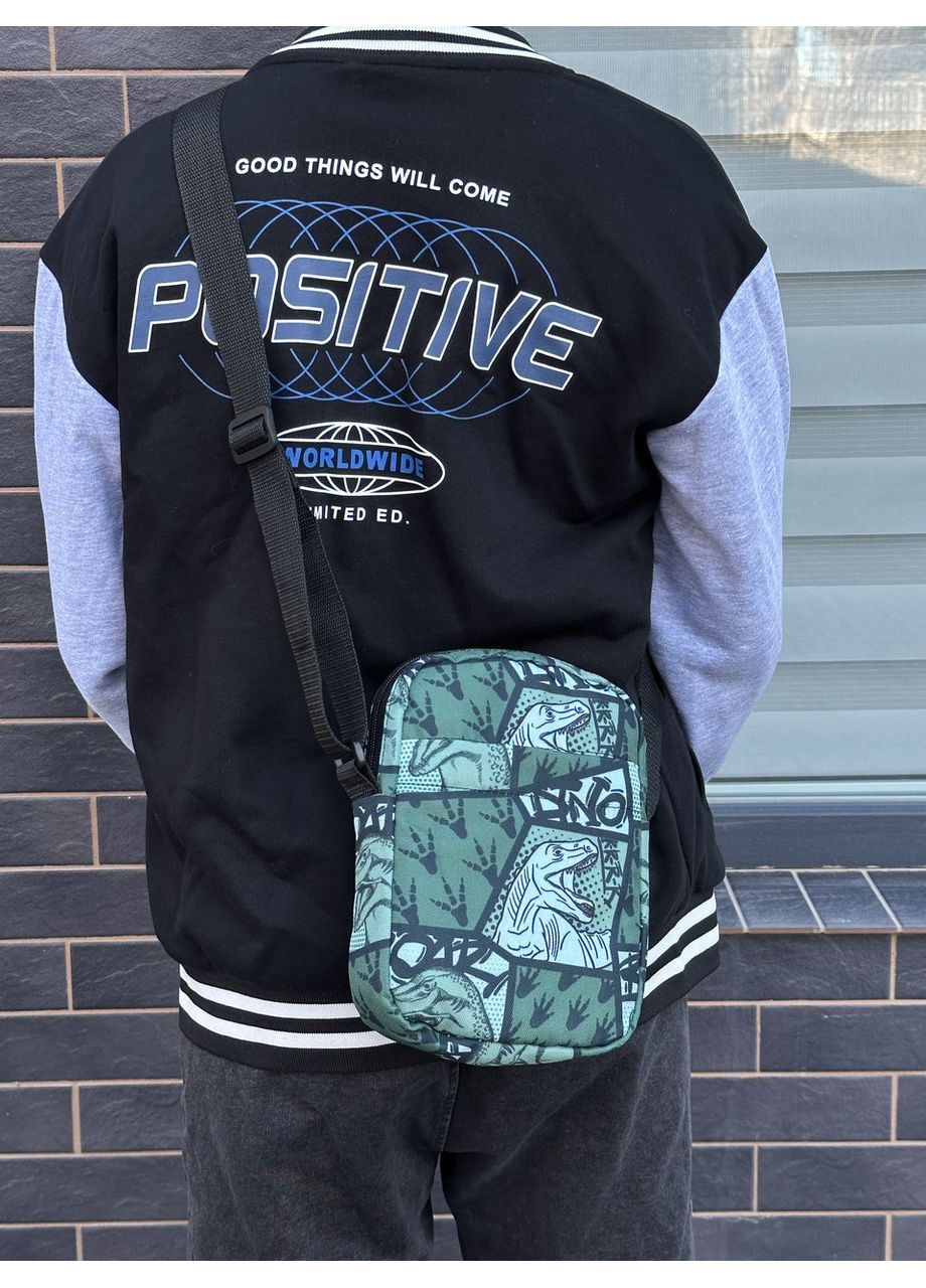 Сумка через плече молодіжна для хлопця підлітка з драконами No Brand (350613496)