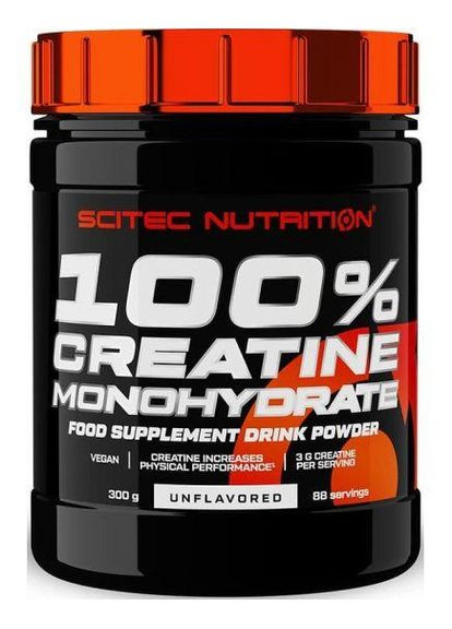 Креатин 100% Creatine Monohydrate 300 грамів Scitec Nutrition (296107854)