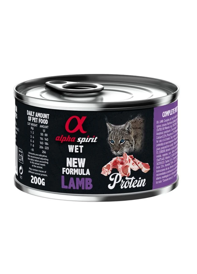 Влажный корм для котов Lamb for Adult Cat с ягненком 200 г (8436586311278) Alpha Spirit (380761286)