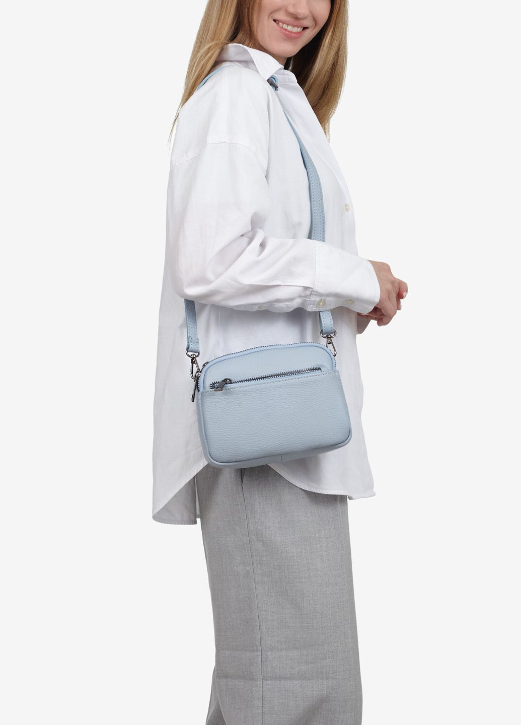 Сумка жіноча шкіряна крос-боді маленька Сrossbody Regina Notte (296622144)