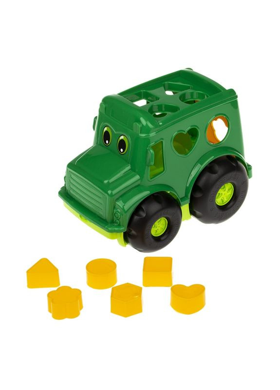 Сортер автобус "Бусик" №1 0244 Зелений Colorplast (363206656)