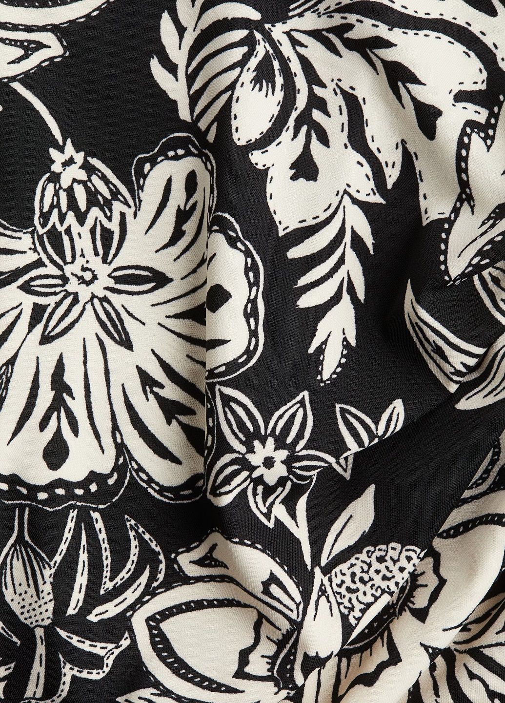 Чорна кежуал сукня H&M з квітковим принтом