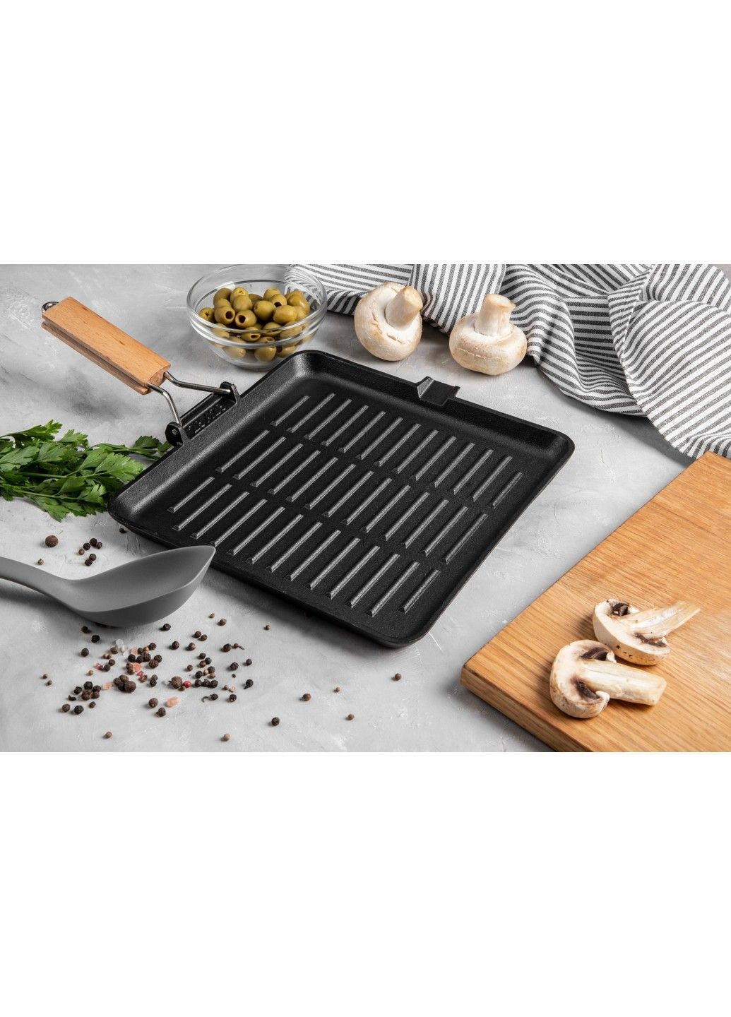 Сковорода Essen сковорода-гриль 28 см б/кришки (RG-2308-28*28) Ringel (365277643)