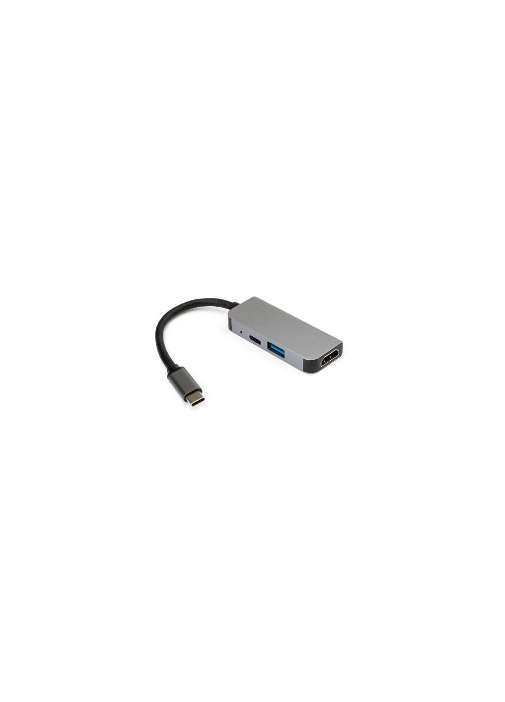 Концентратор (VCPHTC3AL) Vinga Type-C to 4K HDMI+USB3.0+PD aluminium (367004752)