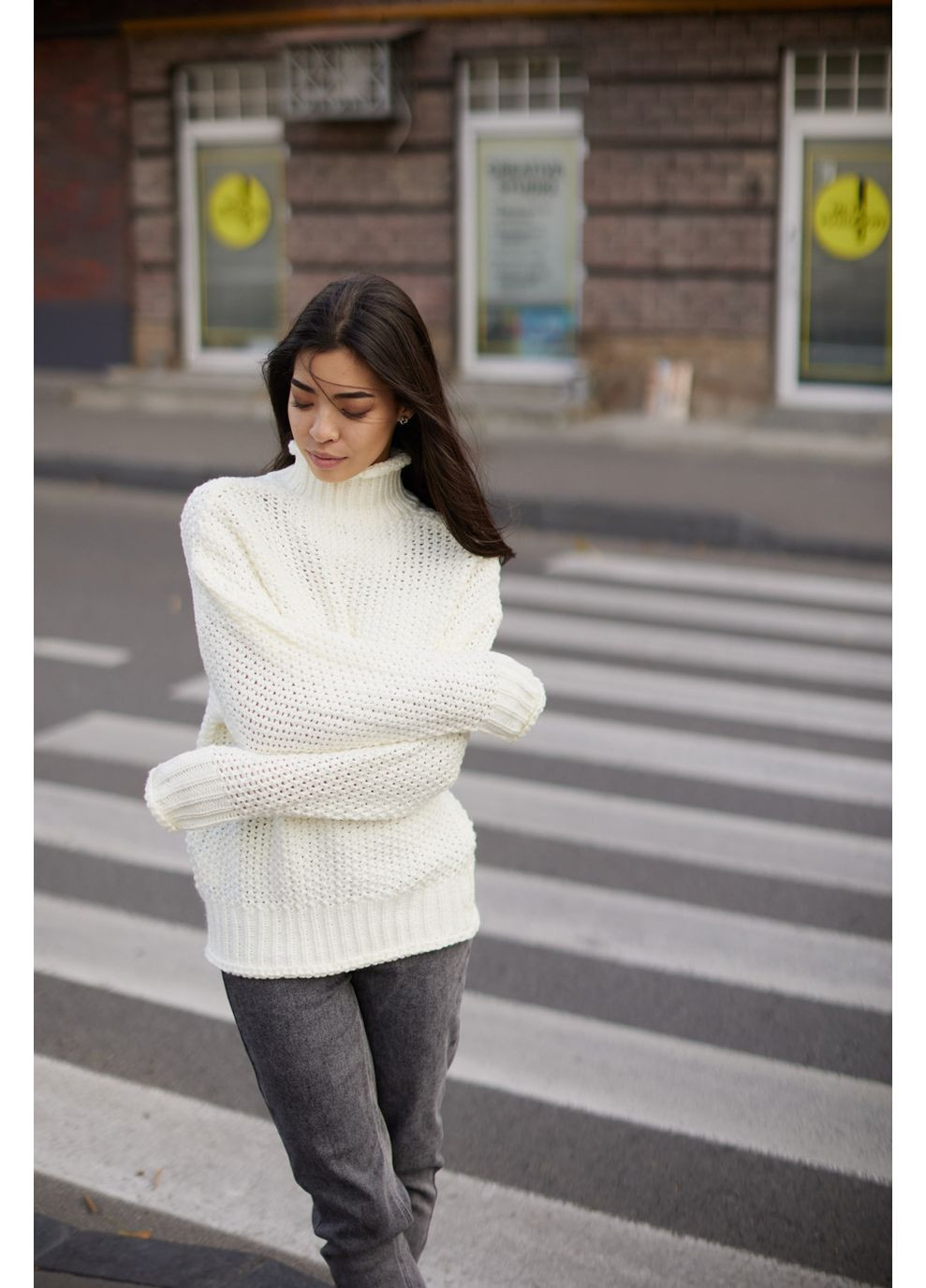 Білий демісезонний светр s070.4945 Seventeen