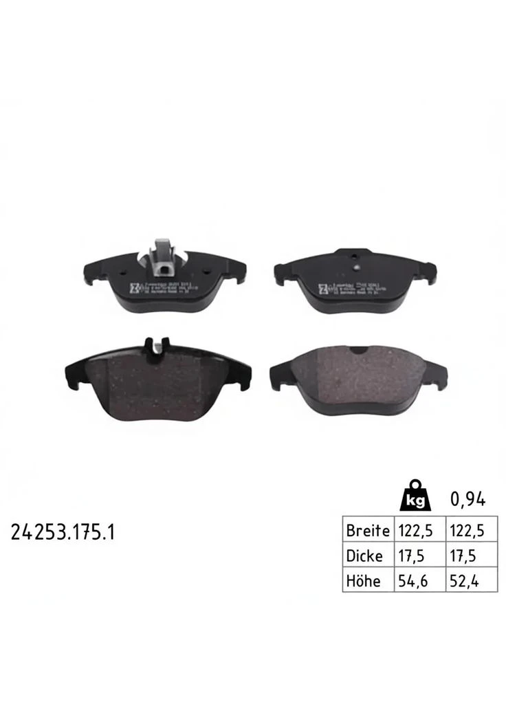 Колодки гальмівні дискові ЗАДН MB GLK (X204) 280 4 MATIC, 350 4 MATIC, 220 CDI 4 MATIC, 320 CDI 4 24253.175.1-ua ZIMMERMANN (342408775)