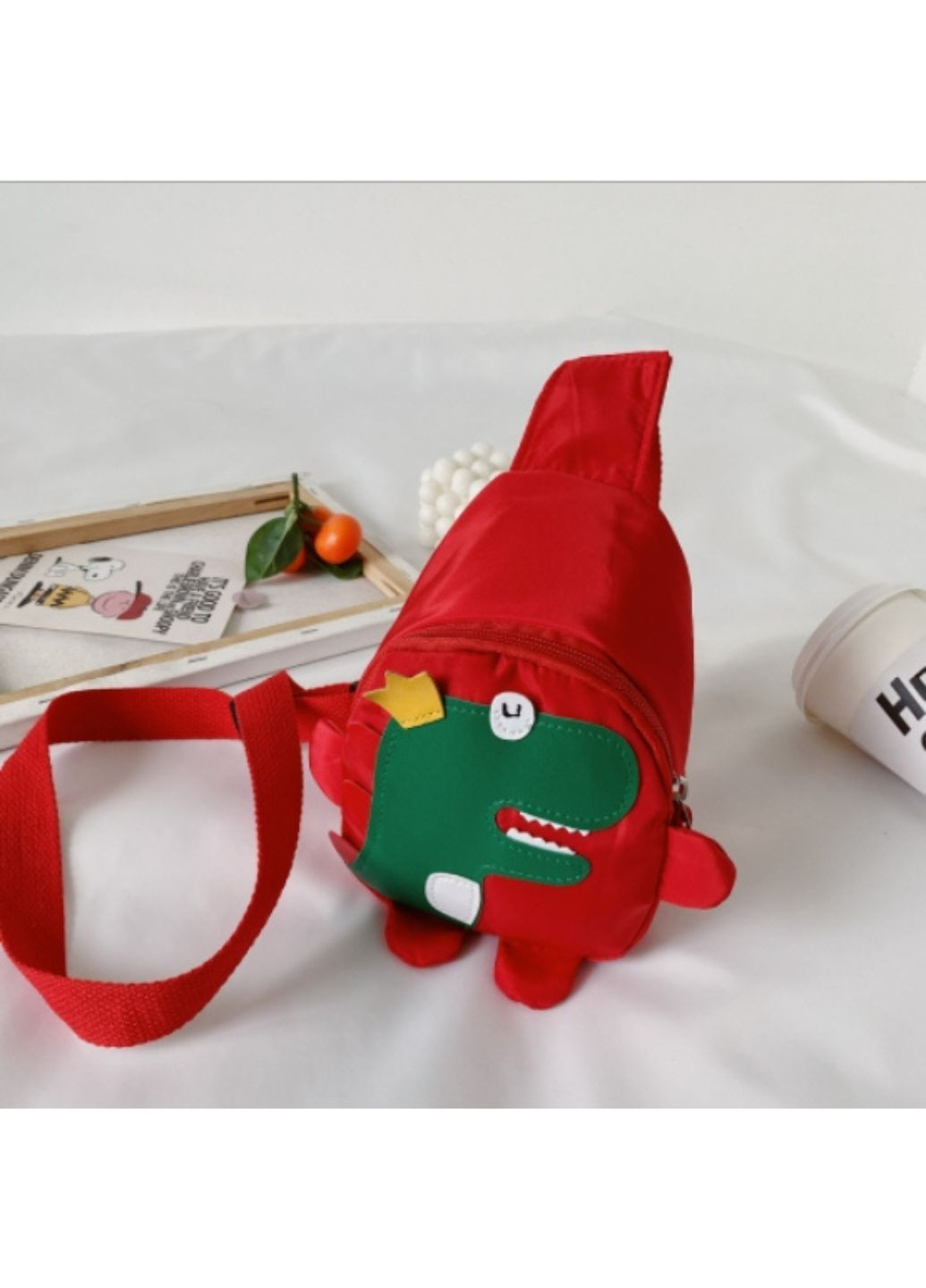 Дитячий рюкзак з динозавриком Червоний (СР1-13-4) No Brand (347640962)