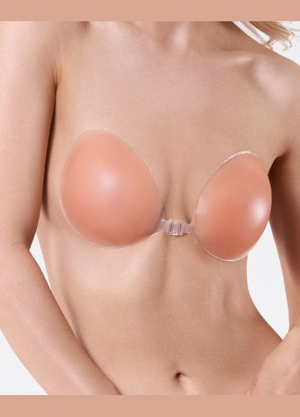 Бежевый невидимка бюстгальтер силиконовый невидимка silikonowy bs-01 Julimex без косточек силикон