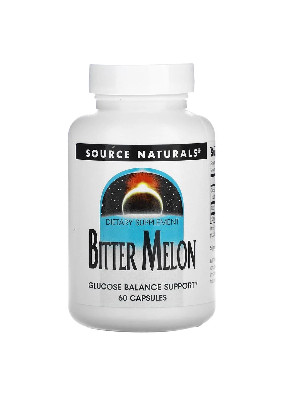 Экстракт горькой дыни, Bitter Melon,, 60 капсул Source Naturals (362372438)