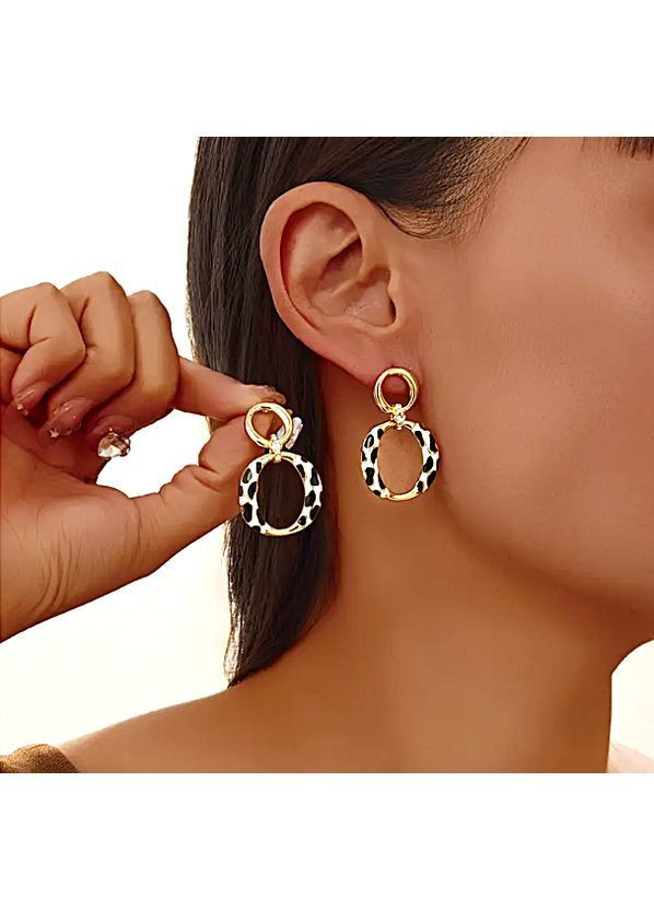 Женские сережки леопардовый принт No Brand (365751587)