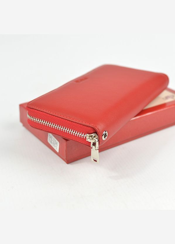 Красный женский кожаный классический кошелек на молнии Balisa (292404322)