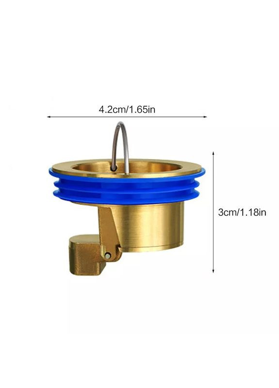 Сухой затвор для душа 42 мм Золотой (0083/gold) No Brand (352720215)