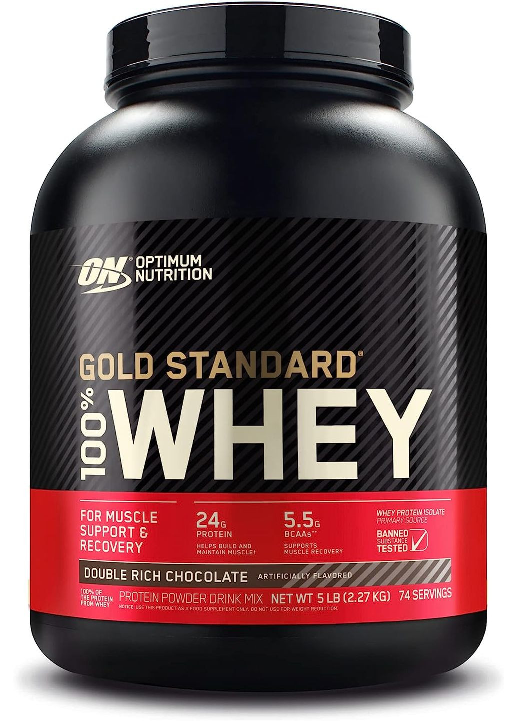 Протеїн сироватковий ізолят 100% Whey Gold Standard (2270 гр) Двойной шоколад Optimum Nutrition (278773929)