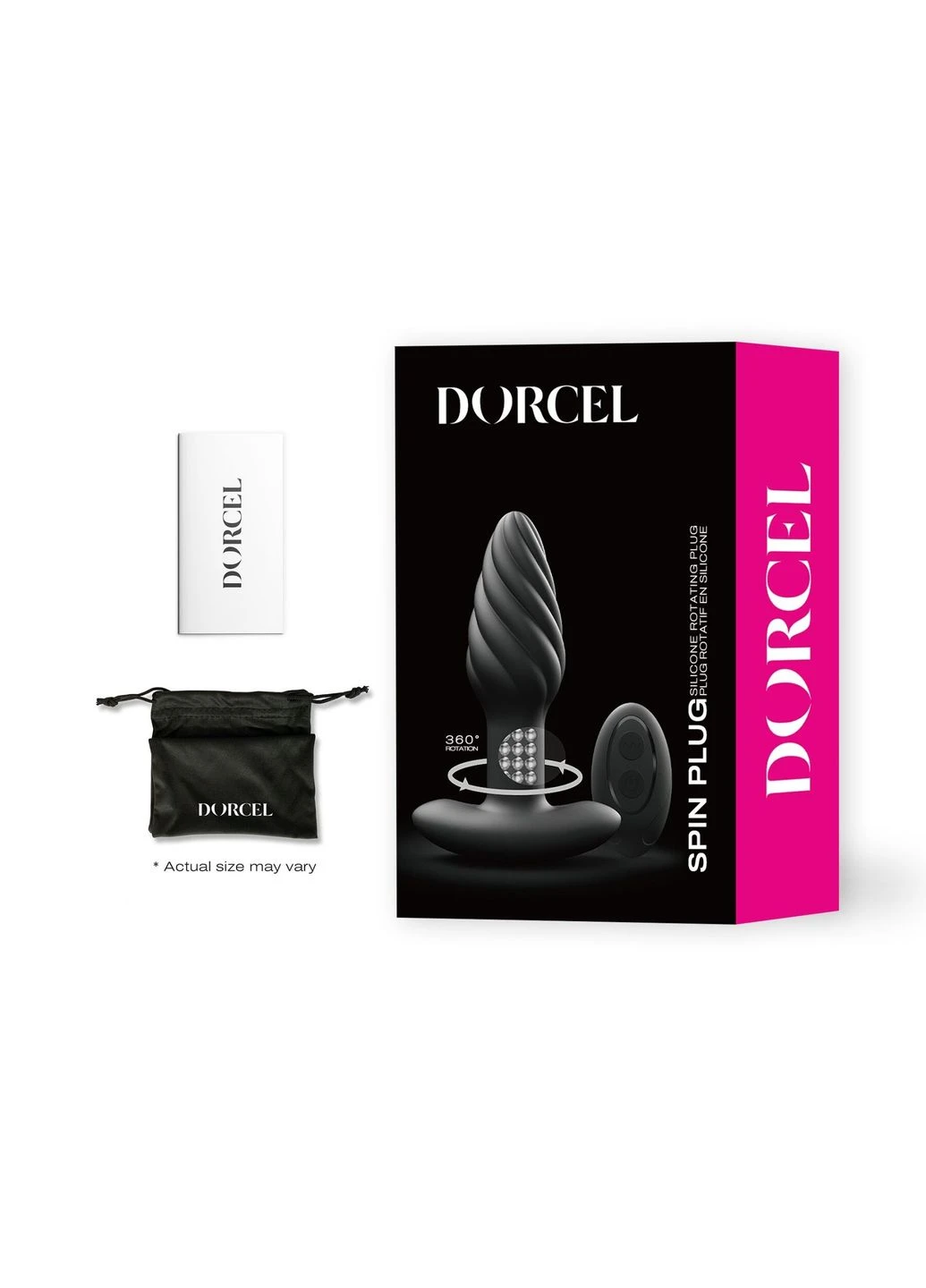 Анальна пробка з вібрацією та перловим масажем Spin PlugDorcel 15295 Dorcel (391390411)