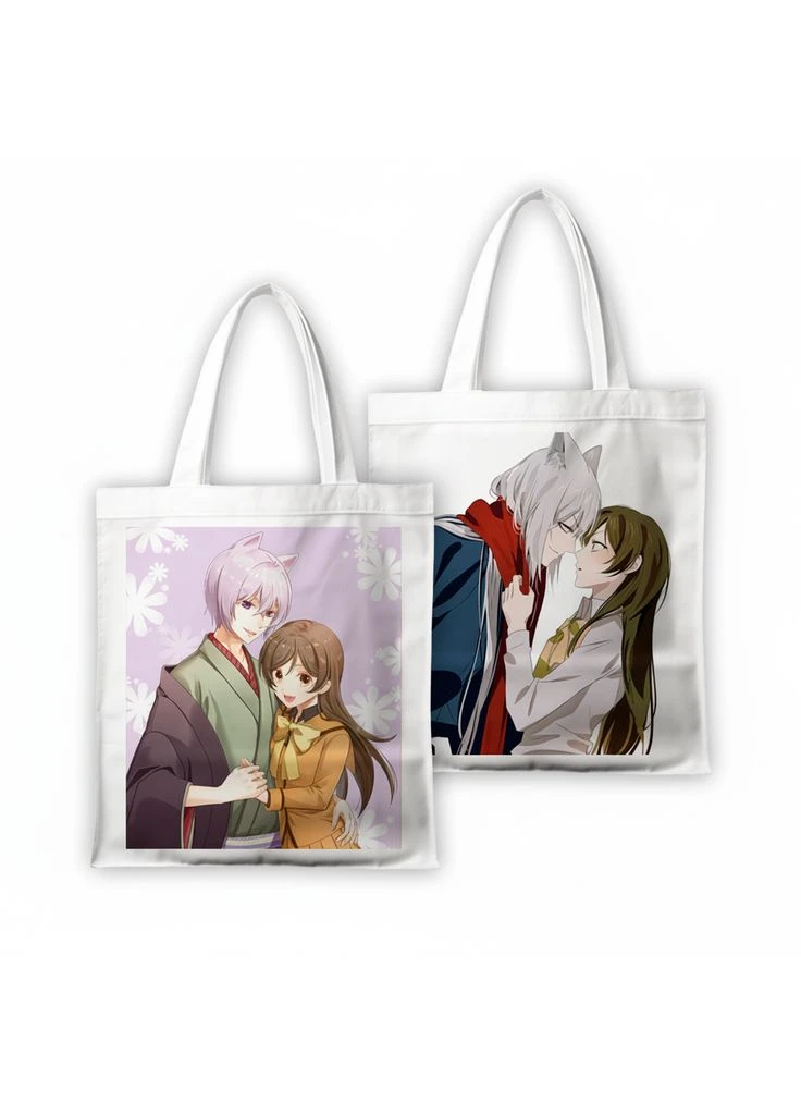 Сумка шоппер с принтом Kamisama Kiss льняная Белая (27775629728129) No Brand (383124523)