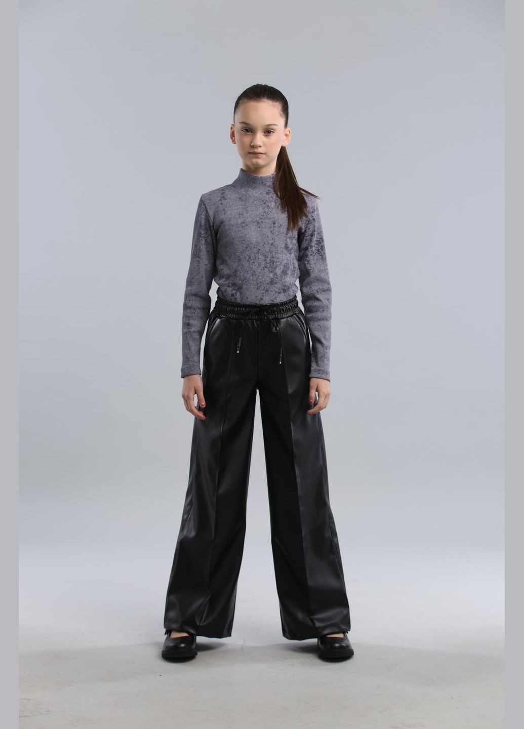 Брюки з екошкіри на флісі IRmAS палаццо (329746142)