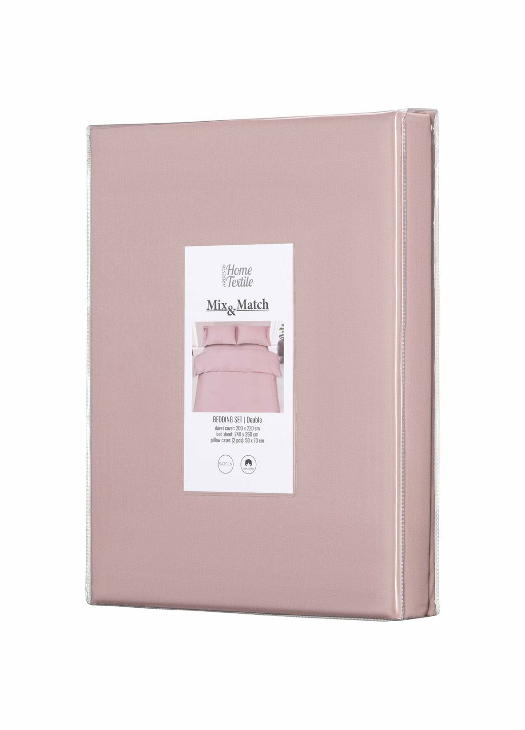 Комплект постільної білизни 200х220 см Mix&Match Пудра ART2022SP Ardesto (349443376)