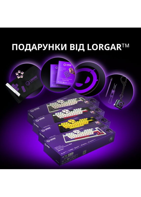 Клавиатура KBP7075W Wireless Gaming Mechanical Pro Beige (LRG-KBP7075W-RT-US) LORGAR (334831751)