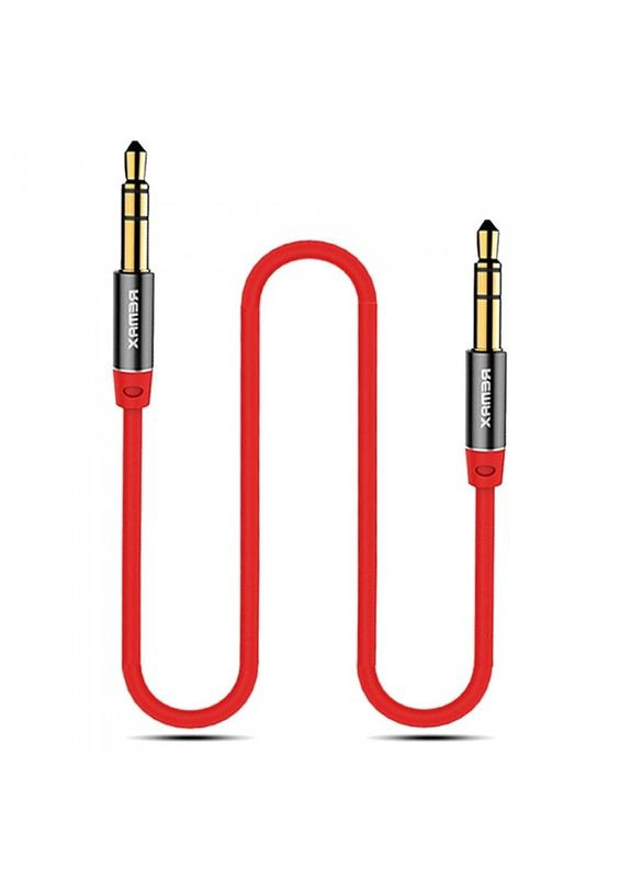 Аудіокабель Aux 3.5 mm Aux Jack Cable L100 1 метр червоний Remax (279826832)