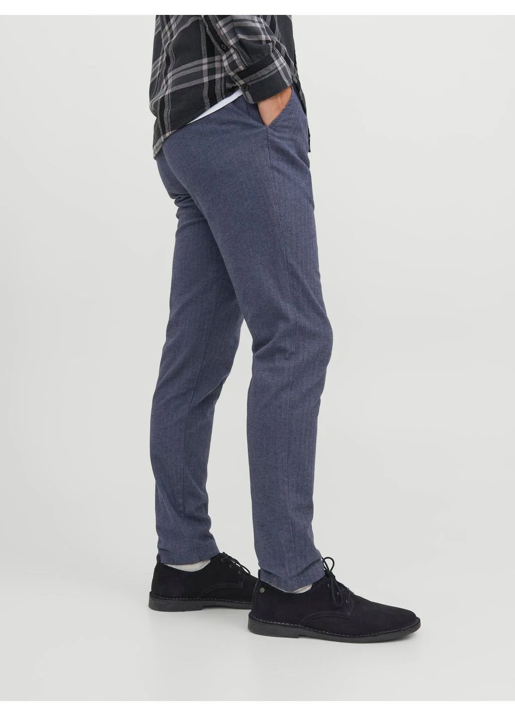 Брюки демісезон,темно-синій в чорні візерунки,JACK&JONES Jack & Jones (380301720)
