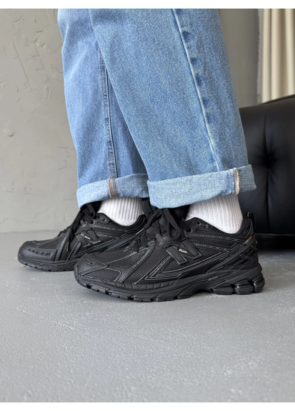 Кросівки жіночі і чоловічі New Balance 1906R Black Cordura Termo | Нью Беланс 1906R чорні демісезони (369931872)
